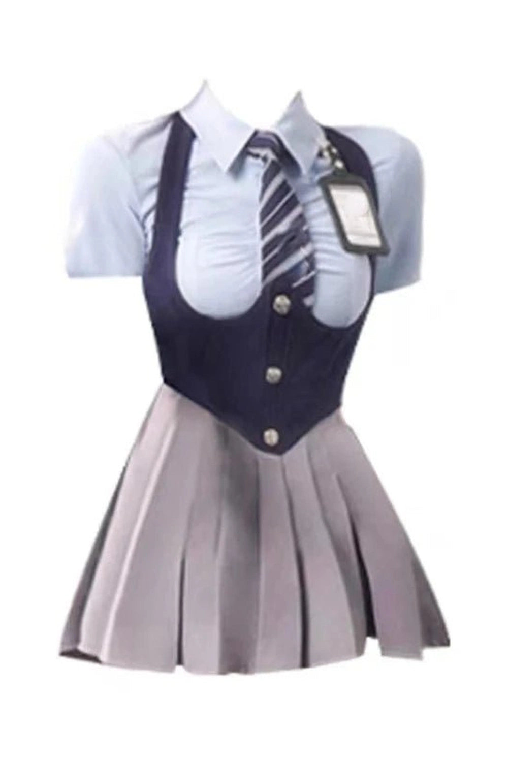 Autumn College Uniform Set Shirt Blue Sets Shoptery