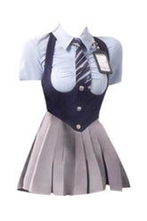 Autumn College Uniform Set Shirt Blue Sets Shoptery