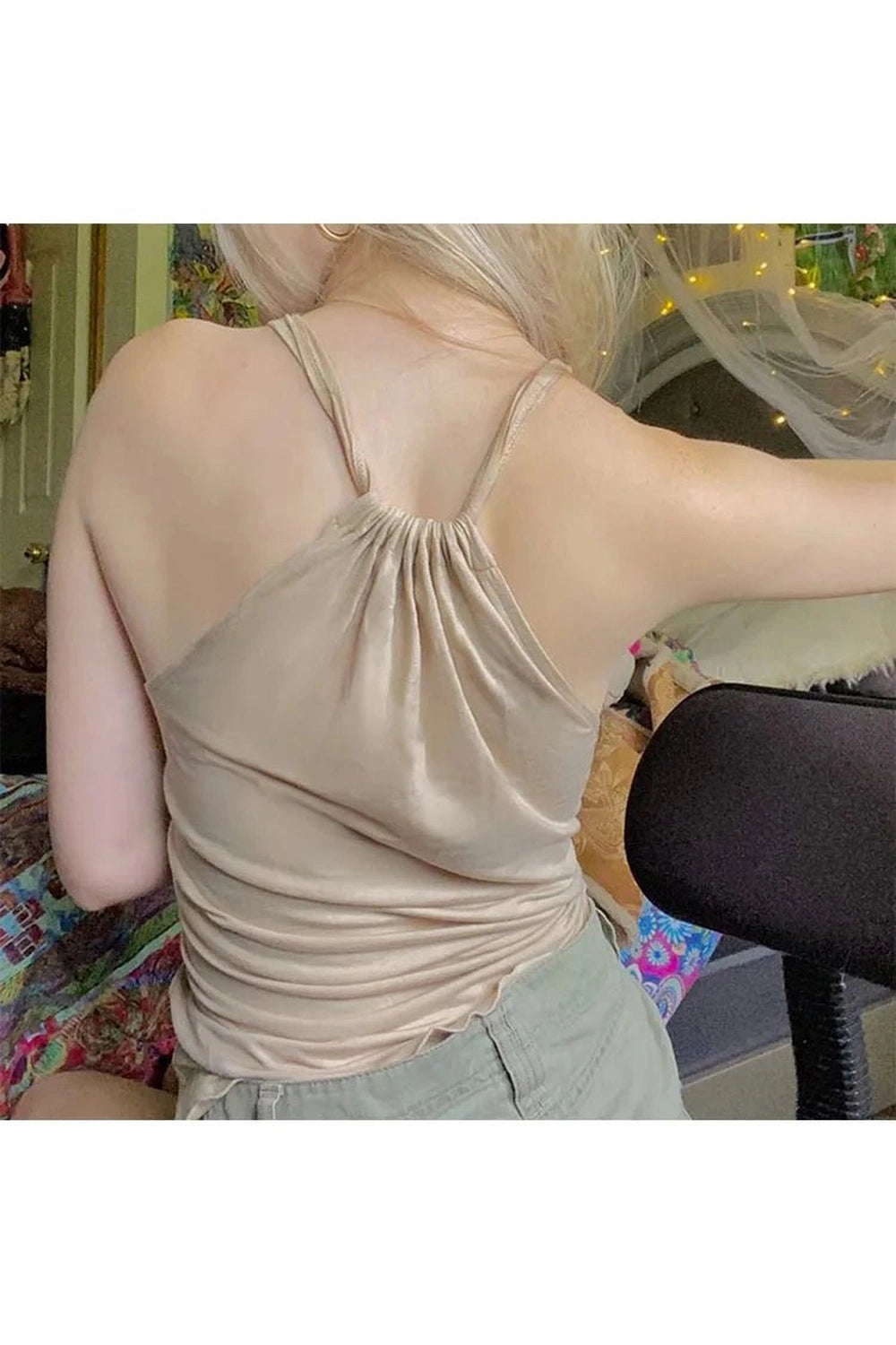 Aesthetic Ballet Core Halter Top Shoptery