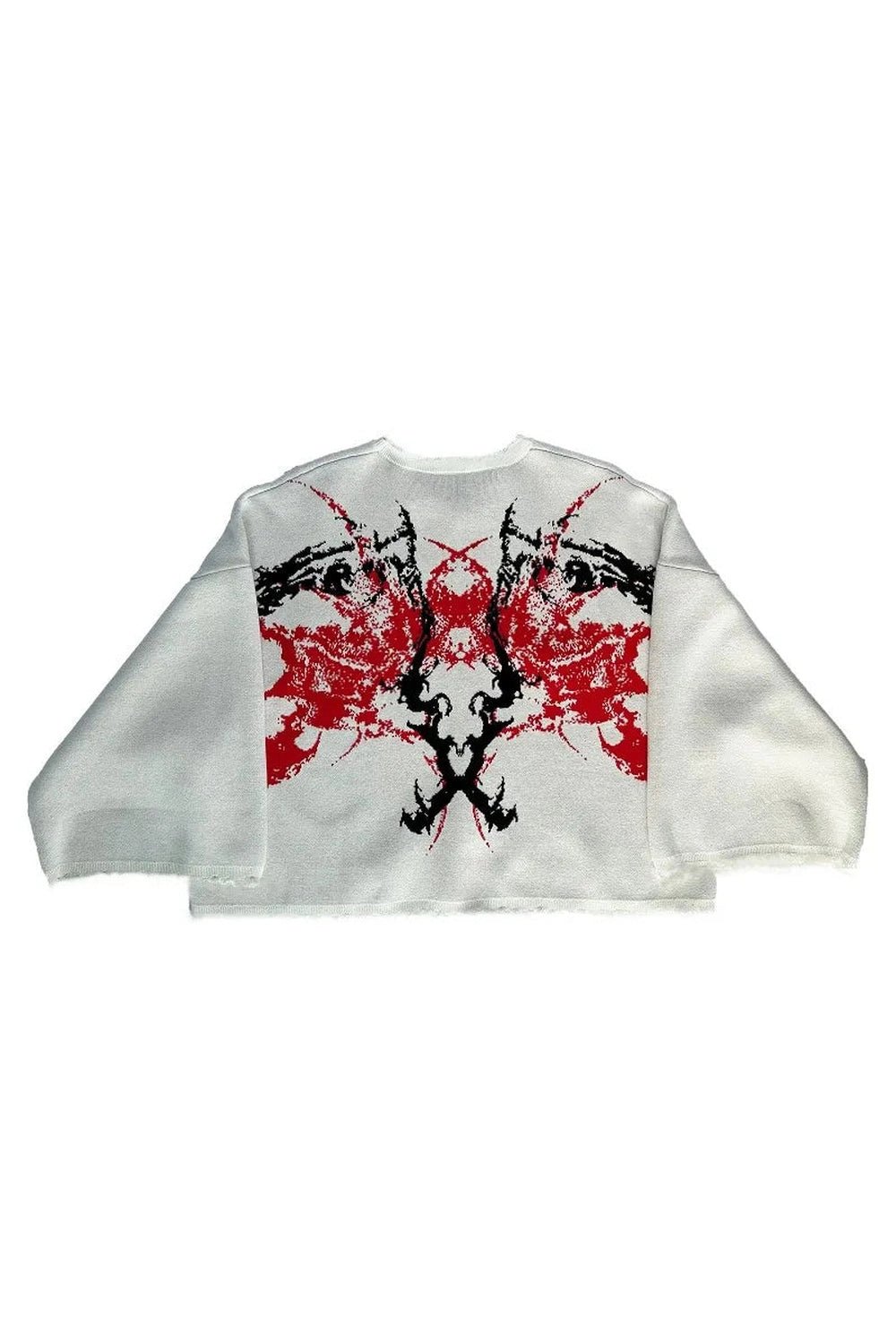 Alt Black Metal Flame Graphic Sweater Shoptery