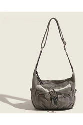 Y2k Lace-Trim Hobo Bag Shoptery
