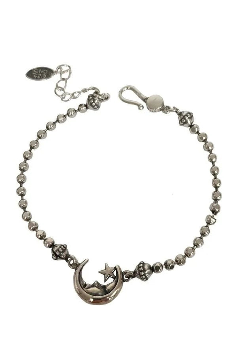 Alt Celestial Moon & Star Silver Bracelet SILVER PLATED Shoptery
