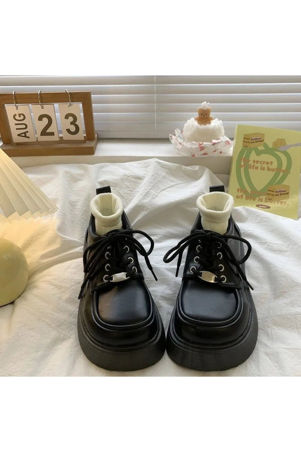 Retro Chocolate Chunky Platform Shoes Shoptery