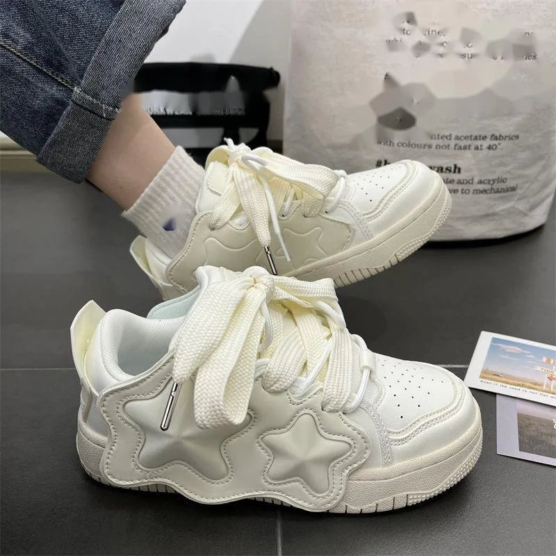 Y2k Kawaii Cosmic Glow Star Sneakers C Shoptery