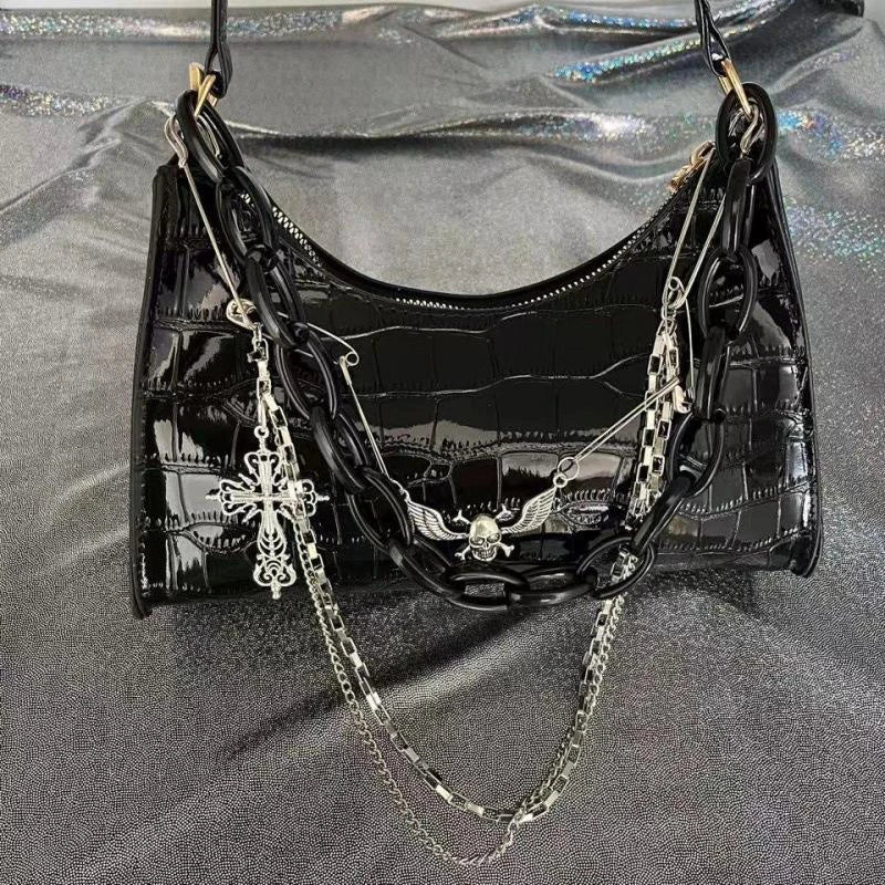 Dark Angel Chain Y2k Shoulder Bag Shoptery