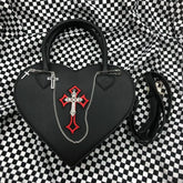 Dark Devotion Alt Goth Heart Bag black Shoptery