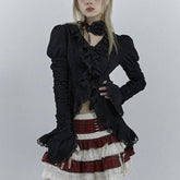 Alt Dark Romance Blouse black Shoptery