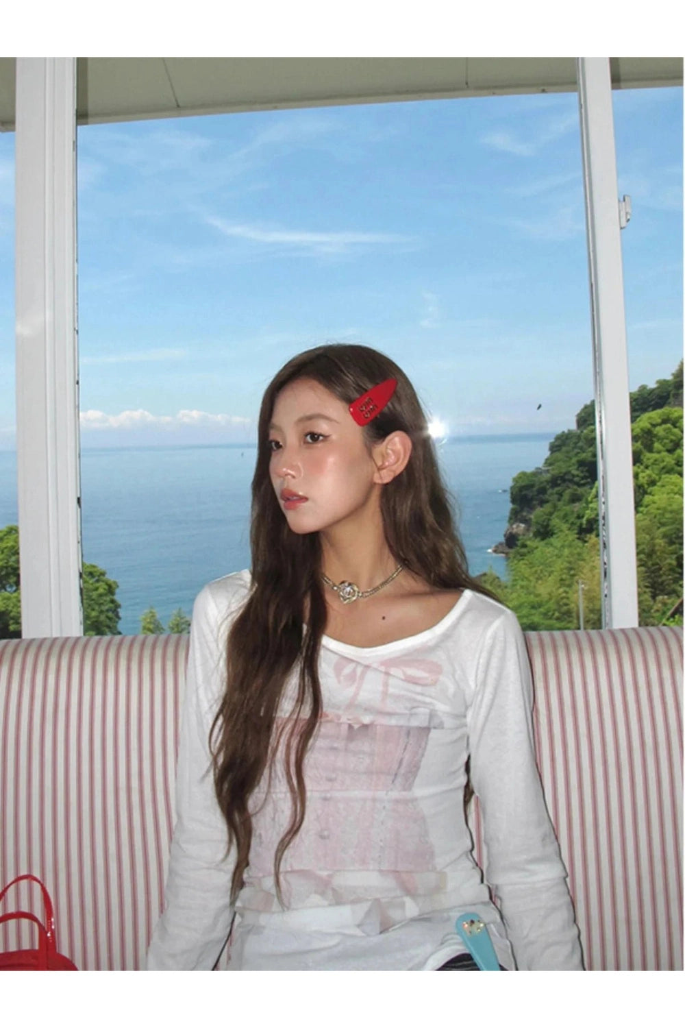 Coquette Dreamy Corset Illusion Off-Shoulder Top Shoptery