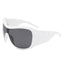 Y2k Eclipse Ultra Shield Sunglasses white gray AS PICTURE Shoptery