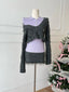 Sweater – Edgy Fuzzy for Winter Layering Grey Sets One Size Shoptery
