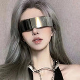 Y2k Futurewave Chrome Sunglasses Shoptery