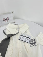 Gothic Alt Lace Outfit Set White top Shoptery