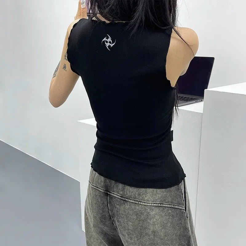 Alt Edgy Ink Muscle Top Shoptery