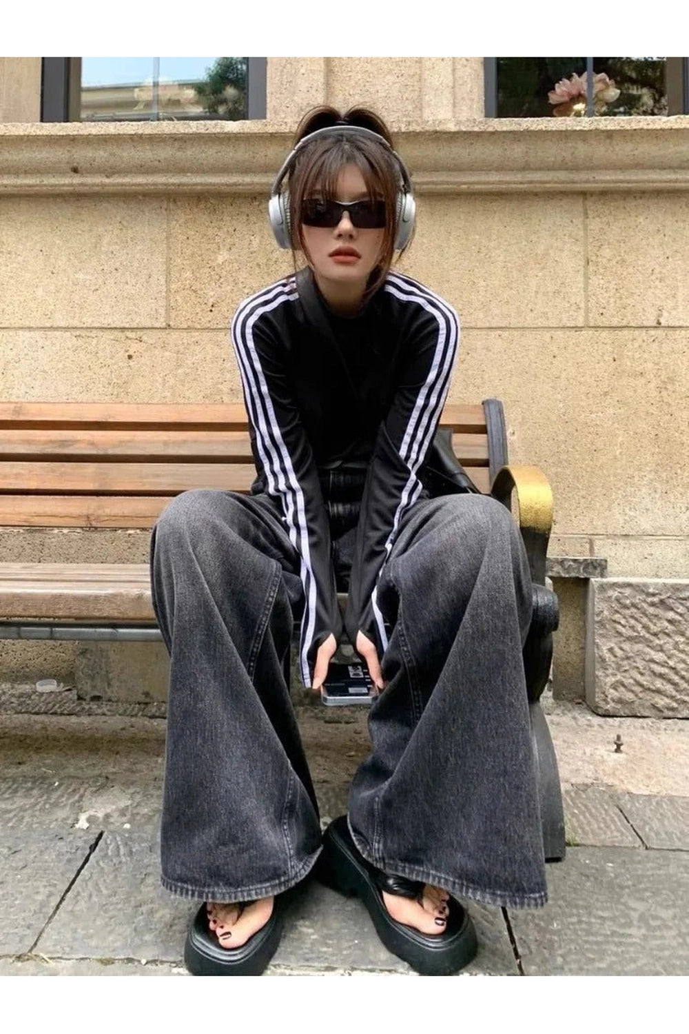 Alt Y2K Black Jeans Shoptery