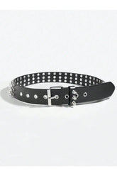 Alt Punk Hardcore Spiked Studded Belt black 100cm Shoptery