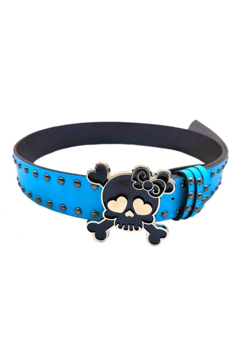 Pastel Goth Skull Belt Blue Shoptery