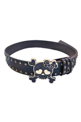Pastel Goth Skull Belt Black Shoptery
