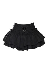Kawaii Japanese Mini Skirt Black Shoptery