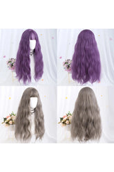 Kawaii Long Wavy Purple Wig Shoptery