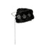 Visual Kei Black Faux Fur Pentagram Chain Choker Cuff Bracelet black Shoptery