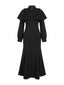 Visual Kei Victorian Cape Lace Ruffle Long Sleeve Mermaid Dress Shoptery