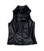 Visual Kei Black PU Leather Buckle Zip Corset Vest Top Black top Shoptery