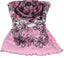 Jirai Kei True Love Rose Glitter Strapless Bandeau Crop Top Pink Shoptery