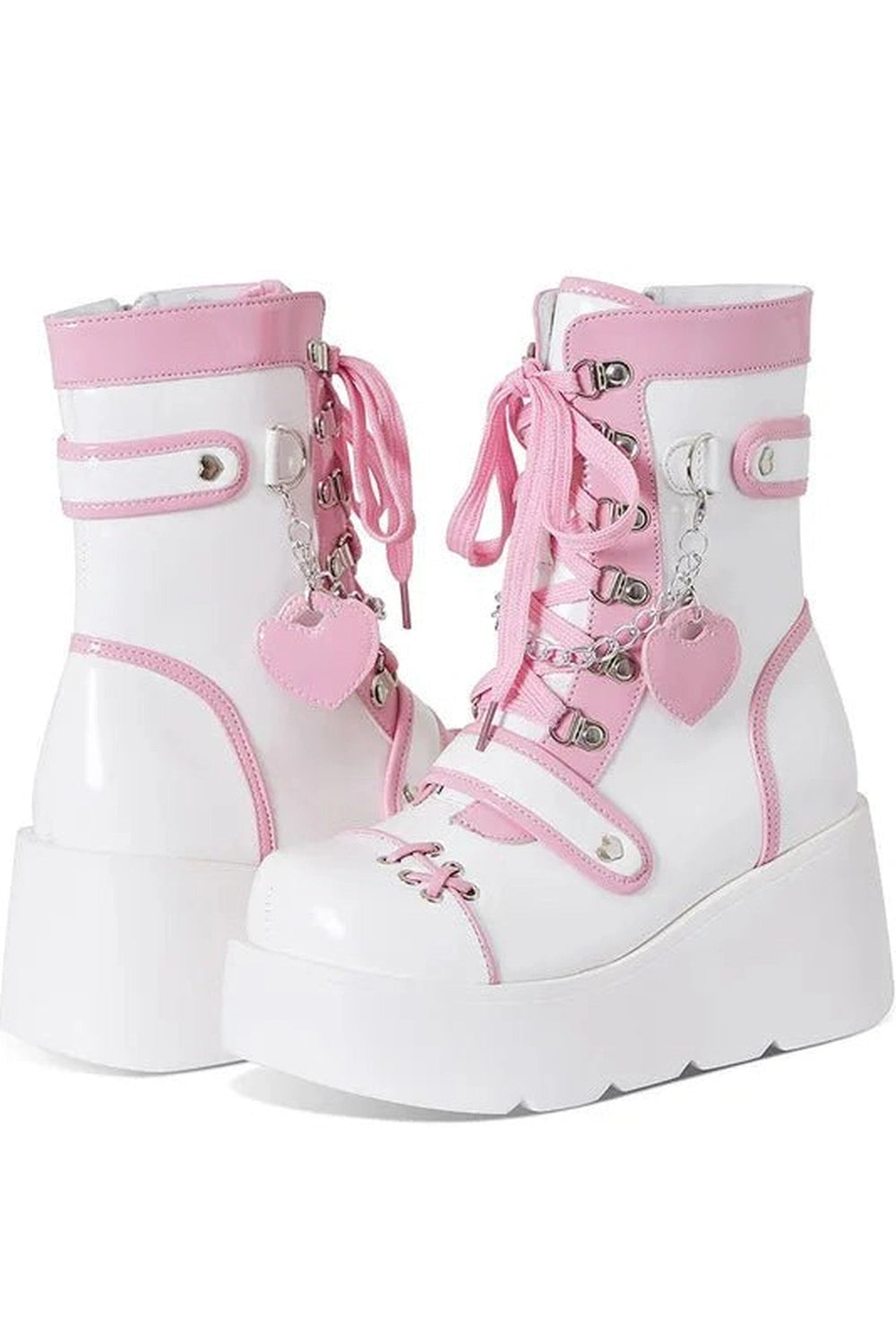 Metal Decor Punk Boots pink Shoptery