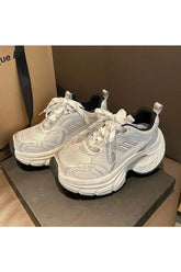 Metallic Violet Edgy Chunky Sneakers 4 Shoptery