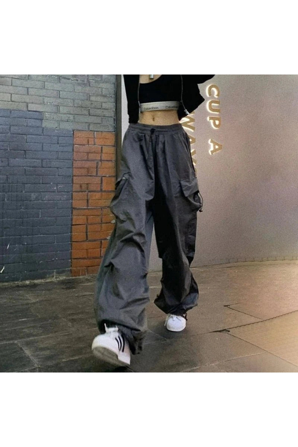 Y2k Oversized Cargo Joggers Shoptery