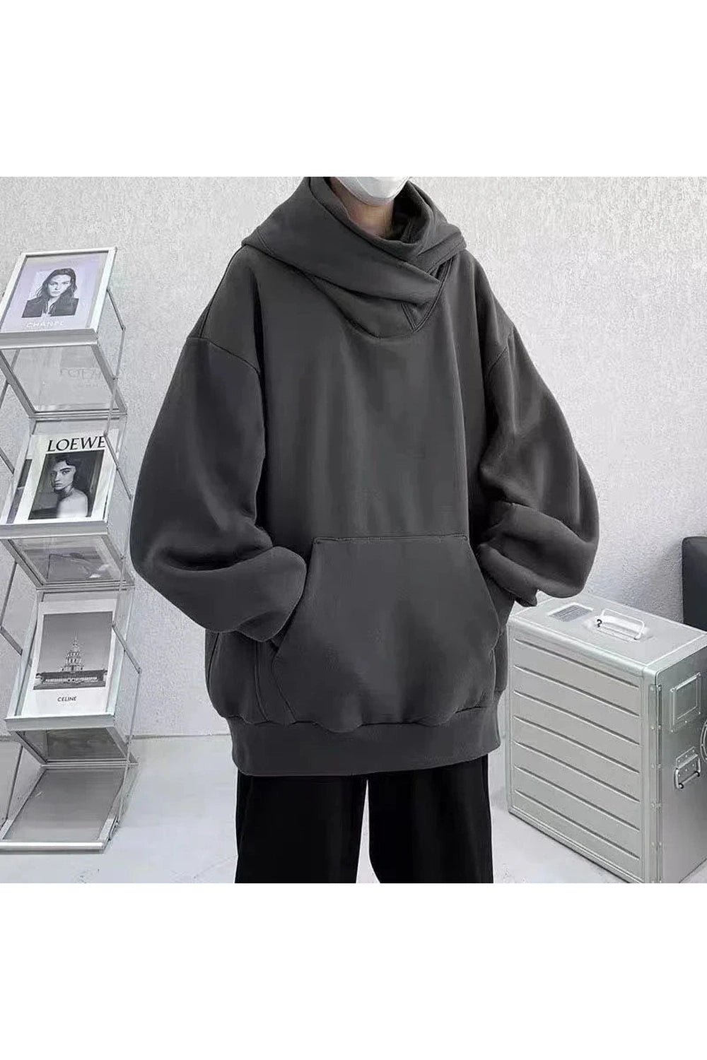 Acubi Oversized Futuristic Hoodie Shoptery