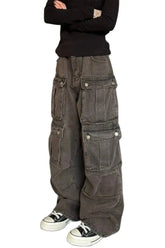 Y2k Oversized Utility Cargo Pants Shoptery