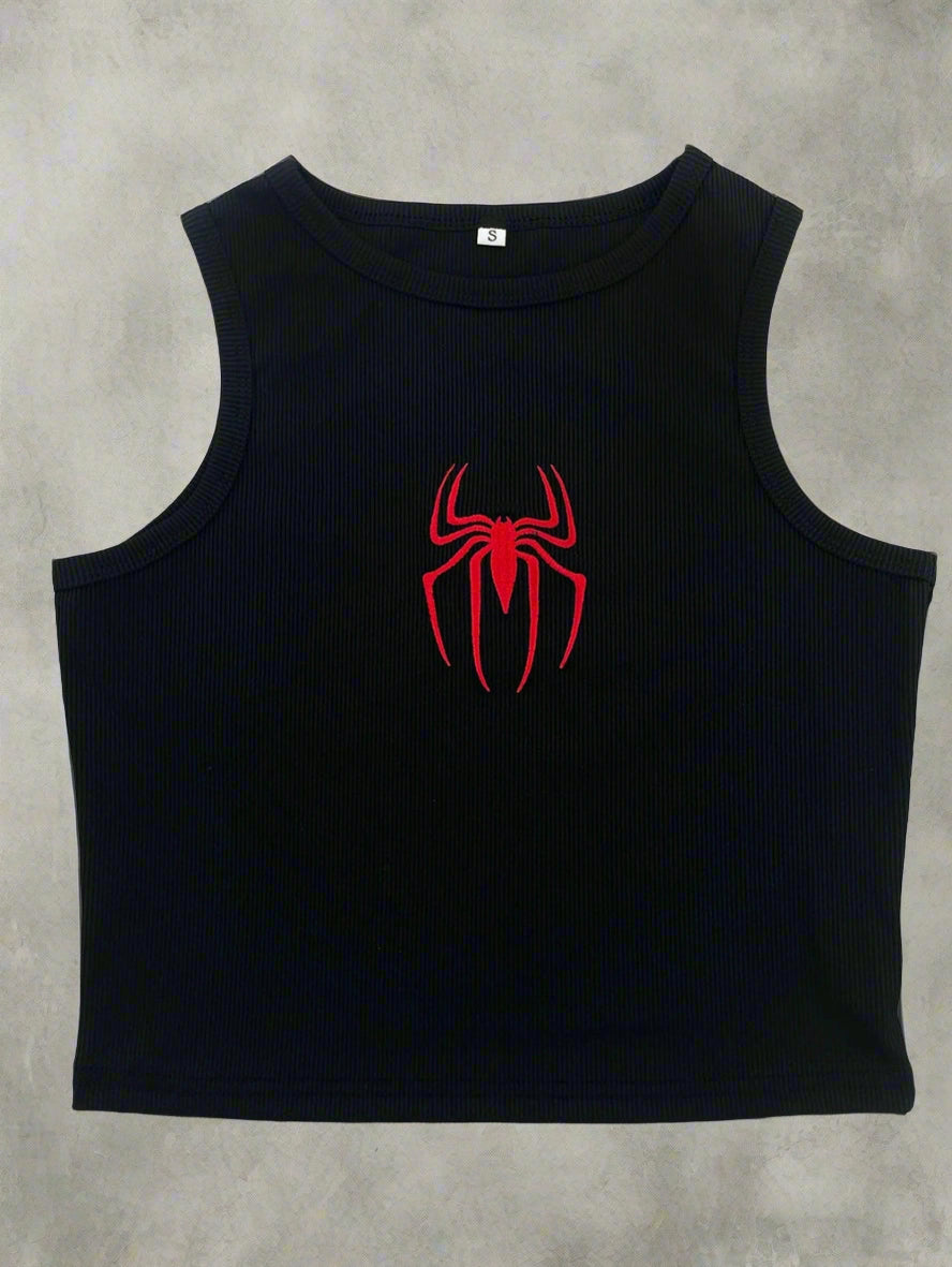 Red Spider Alt Embroidered Crop Top 6060 Shoptery