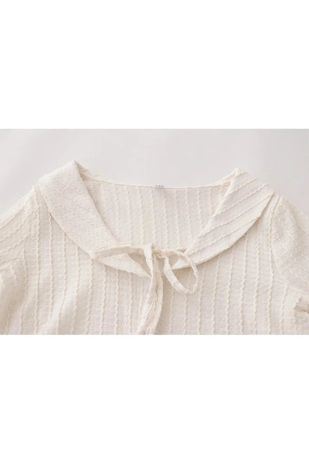 Coquette Ribbon Charm Cropped Blouse Shoptery