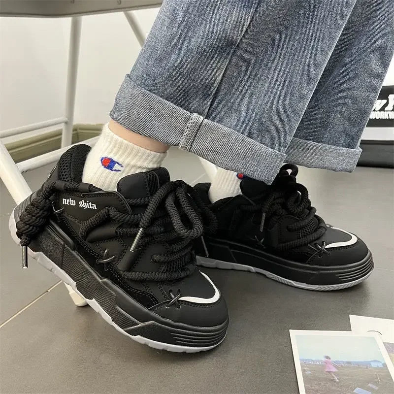 Shadow Pulse Edgy Chunky Sneakers Shoptery