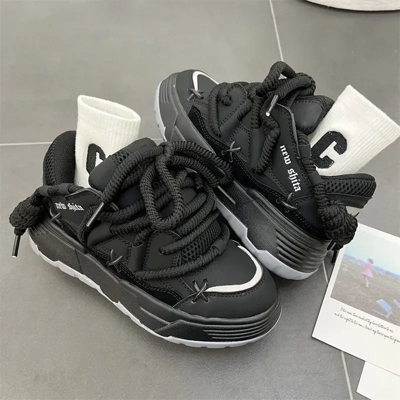 Shadow Pulse Edgy Chunky Sneakers Shoptery