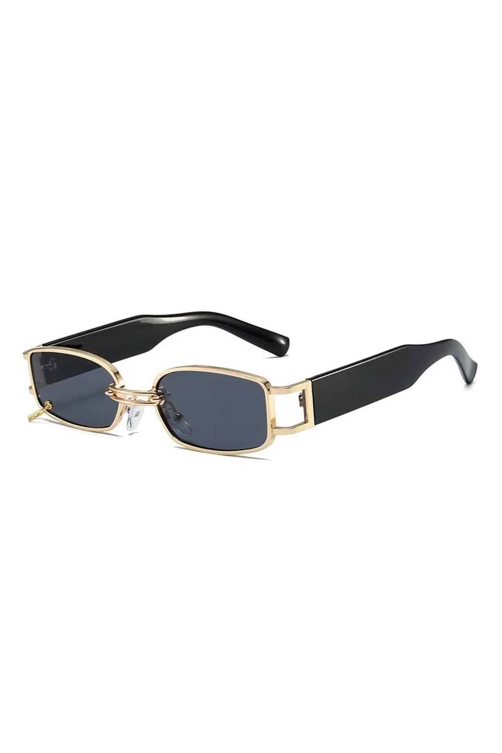 Retro Square Small Sunglasses Gold Gray Other Shoptery