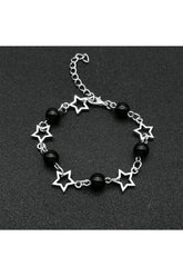 Star Bead Y2K Bracelet Black Shoptery