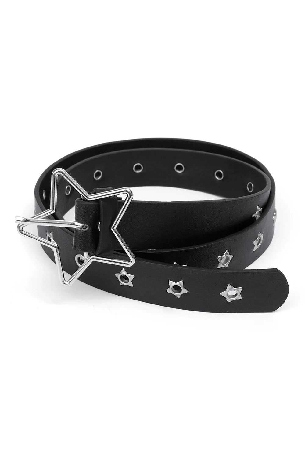Star Eye Rivet Y2K Belt Black Shoptery