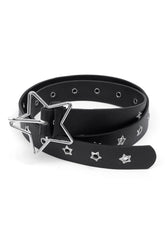 Star Eye Rivet Y2K Belt Black Shoptery