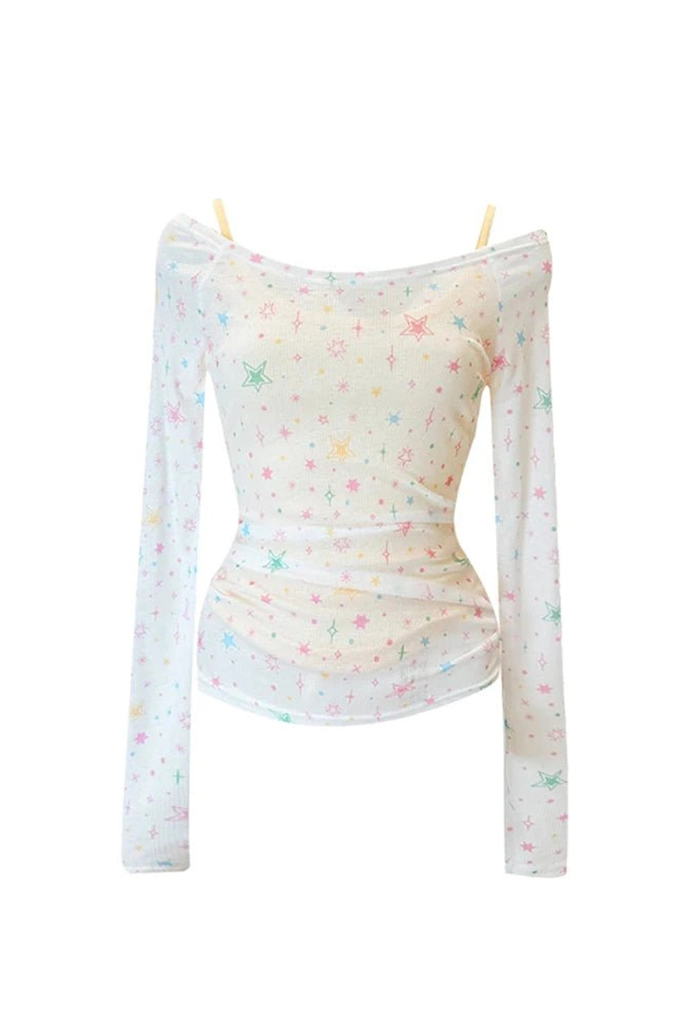 Starlight Whisper Off-Shoulder Top Picture Color One Size Shoptery