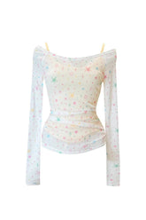 Starlight Whisper Off-Shoulder Top Picture Color One Size Shoptery