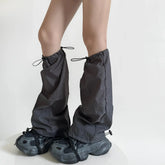 Storm Mode Y2k Drawstring Leg Warmers Shoptery