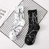 Edgy Thunderstrike Lightning Socks Shoptery