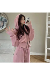 Aesthetic Two Piece Hooded Tracksuit Shoptery