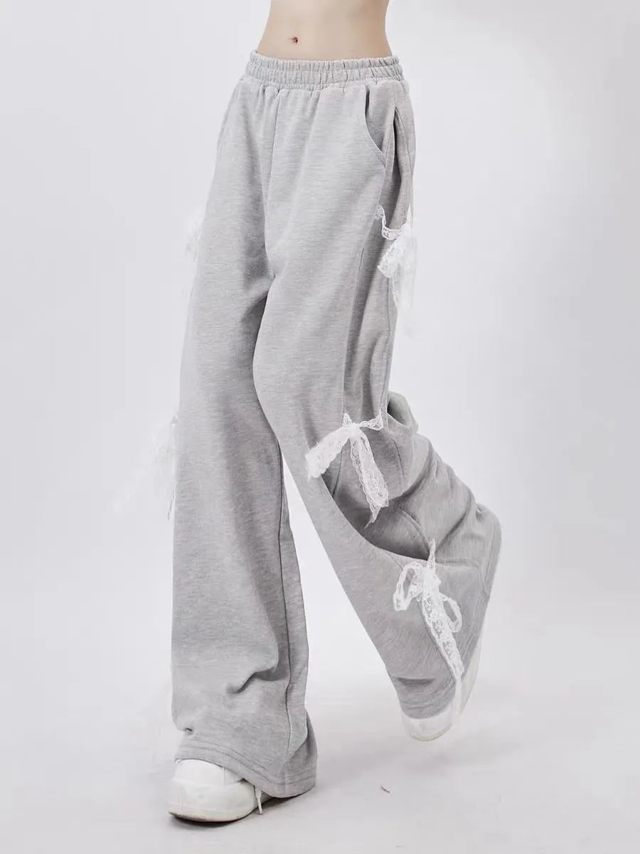 Kawaii Urban Ribbon Sweatpants Shoptery