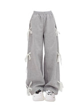 Kawaii Urban Ribbon Sweatpants Grey Shoptery