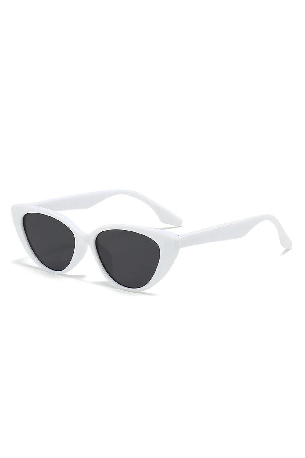 Retro Cat Eye Sunglasses White Shoptery