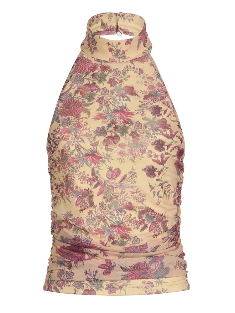 Buy Vintage Floral Halter Top - Shoptery