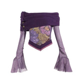 Violet Witch Velvet Alt Top purple Shoptery